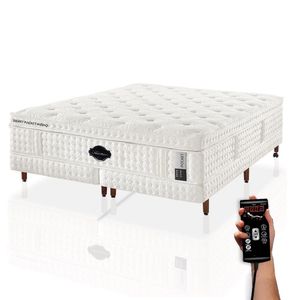 Colchão Pocket Medio Plus Kit Spa Medida Queen 158X198Cm