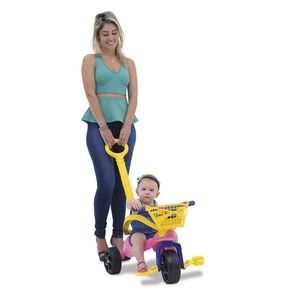 Triciclo Infantil Fofinha Com Empurrador, Proteção