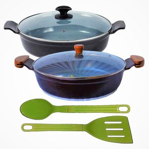 Jogo Frigideiras Antiaderente Em Cerâmica Aaeam 30Cm T04 N03