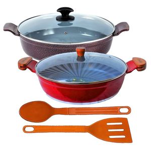 Jogo Frigideiras Antiaderente Em Cerâmica Aaeam 30Cm T05 N06