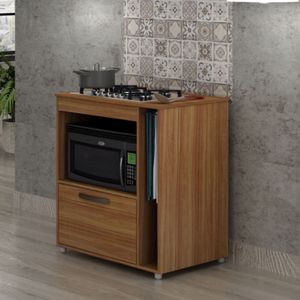 Balcão Para Cooktop E Forno Bia Chf Carvalho