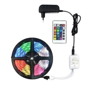 Fita Led Colorida A Prova Dagua Luz Led Original Com Fonte