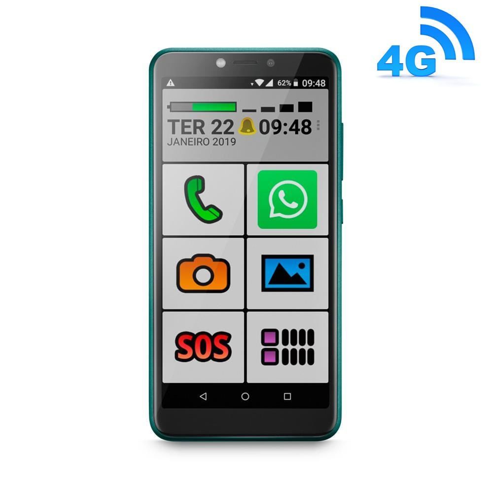 Celular Smartphone Obabox Obasmart Ob027b 64gb Verde - Dual Chip