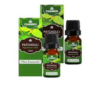 Óleo Essencial De Patchouli 10ml 2 Frascos