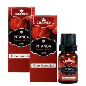 Óleo Essencial De Pitanga 5ml Chamel 2 Frascos