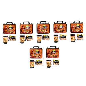 Kit Naruto Shippuden C/ 7 Lancheira + 7 Copo + 7 Mini Toalha