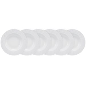 Conjunto De Pratos Fundos 06 Peças Ártico Schmidt
