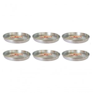 Kit 6 Formas De Pizza 26cm Alumínio Borda Reforçada Docesar