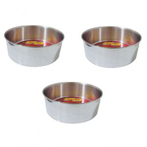 Kit 3 Formas Assadeiras Redonda Para Bolo Alta 20x8,5cm 2.8l