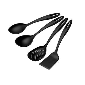 Jogo De Utensílios Tramontina Ability Em Nylon Preto 4 Peças