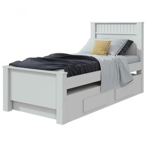 Cama Solteiro Athenas Plus Auxiliar Lopas Branco ByMobille