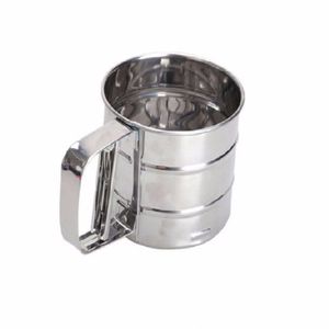 Polvilhador Manual Em Aço Inox 10X15X9,5Cm