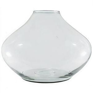 Vaso De Vidro Bojudo Decorativo