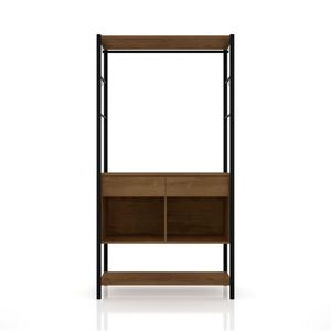 Guarda Roupa Solteiro Paris Closet Estilo Industrial