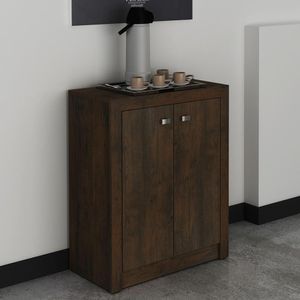 Balcão Escritório Com 2 Portas Multimóveis Cr25013 Rustico