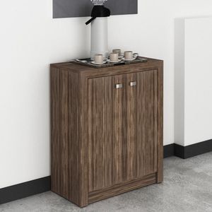 Balcão Escritório Com 2 Portas Multimóveis Cr25013 Nogal