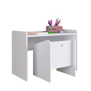 Conjunto Mesa E Poltrona Montessoriano Art In Móveis Branco