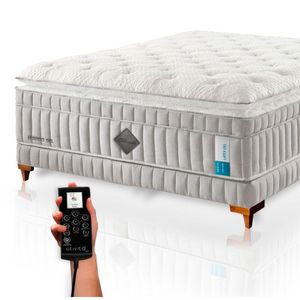 Colchão De Látex Híbrido Qgel King 193x203cm