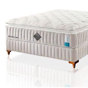 Colchão De Látex Qgel Com Cobre Box King 193x203cm