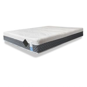 Colchão De Látex Articulado Cinza 20cm King 193x203cm