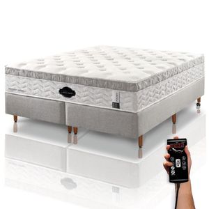 Colchão De Látex Médio Box E Kit Spa King 193x203cm