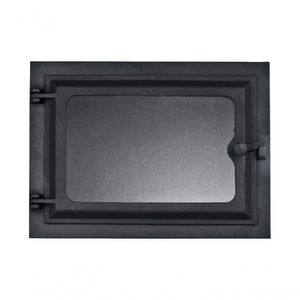Porta Forno Ferro Fundido Com Vidro 31,5X46Cm - Modelo G