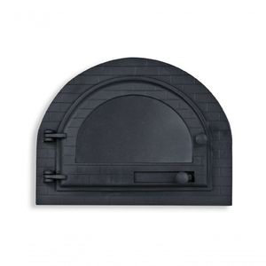 Porta Forno Ferro Igloo Com Vidro Libaneza 31X42Cm
