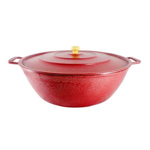 Tacho Restaurante Alça De Alumínio Vermelho 12Cm