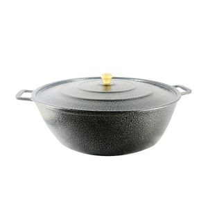 Tacho Restaurante Alça De Alumínio Preto 45Cm