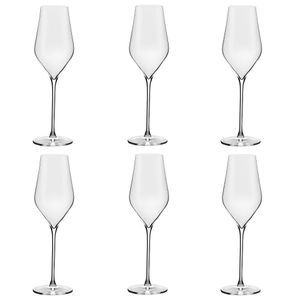 Conjunto De Taças De Cristal Para Espumante 6 Peças 310 Ml Oxford