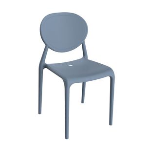 Cadeira Slick Sem Braço Azul Indigo Grifit