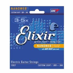 Encordoamento Para Guitarra .009 Elixir Custom Light
