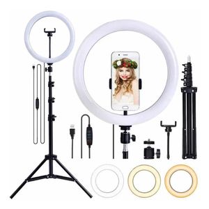 Ring Light 10 + Ring Light 6 Iluminador Make Foto