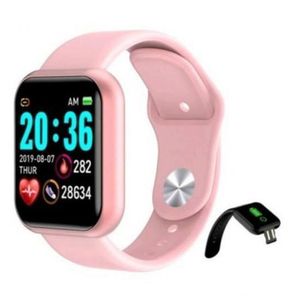Relógio Inteligente Smartwatch D20 Rosa Batimento