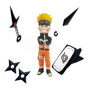 Kit Naruto Shippuden + 1 Bandana + 2 Shuriken Ninja +2 Kunai