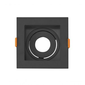 Mini Spot Dicroica De Embutir Recuado Quadrado Led 3,5w Cor Preto Cor Da Lâmpada 4000k