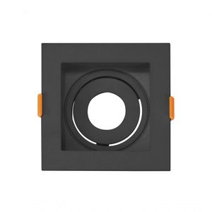 Mini Spot Dicroica De Embutir Recuado Quadrado Led 3,5w Cor Preto Cor Da Lâmpada 2700k