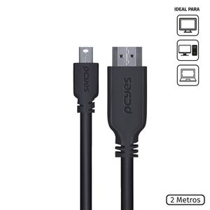 Cabo Mini Displayport Macho Para Hdmi 2.0 Macho 2 Metros - P