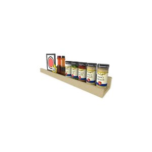 Prateleira Tempero Simples 55 Cm Natural Em Mdf