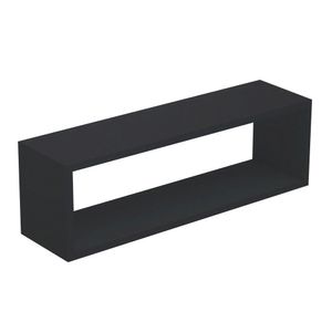 Nicho Retangular Decorativo 70X15X15 Preto Em Mdf