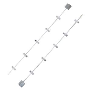 Kit 2 Desempenador Para Portas Sobreposto 160 Cm Alumínio