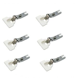 Kit Dobradiça 26mm Plástico - Curva Baixa 6 Unidades
