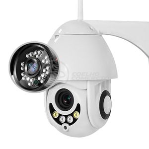 Câmera Ip Rotativa Speed Dome 355º Prova Dágua Wifi Hd 1080P