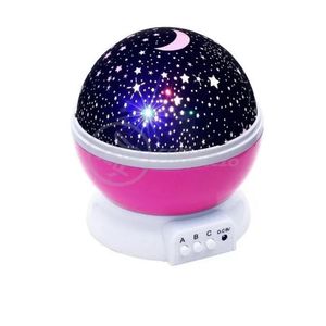 Luminária Estrelas Galáxia Universo Romantico Céu Rosa
