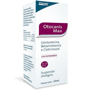 Otocanis Max 15ml Tratamento De Otites Dos Cães Provets