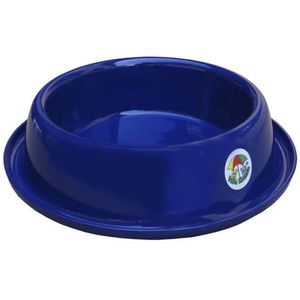Comedouro Aluminio Vida Mansa Pet Racao Agua Azul 200ml