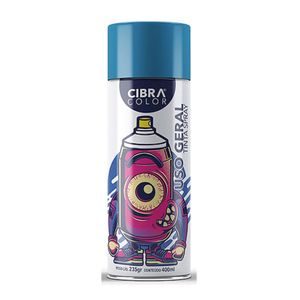 Tinta Spray es Uso Geral Cibra Color 400ml 235gr Azul Claro