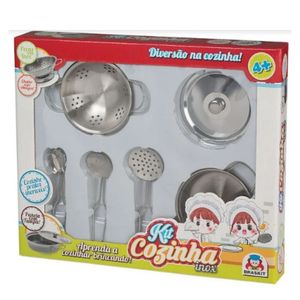 Kit Cozinha Inox Escorredor - Braskit