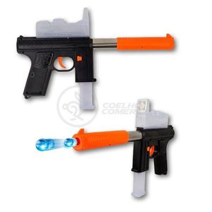 Arma Pistola De Pressão N-808 Atira Dardos E Orbeez Nº5