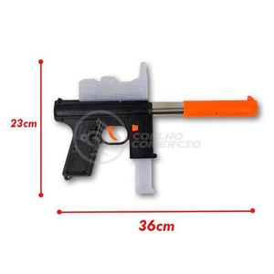 Arma Pistola De Pressão N-808 Atira Dardos E Orbeez Nº6